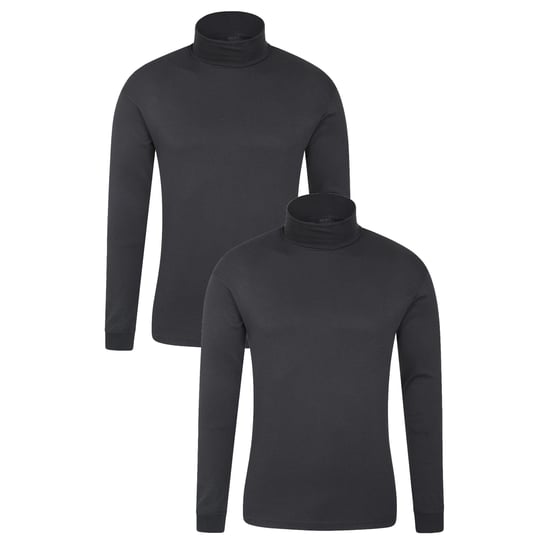 Mountain Warehouse Mens Meribel Thermal Top (Pack of 2) (Black)
