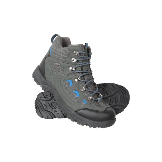 Mountain Warehouse Mens Adventurer Waterproof Hiking Boots (Dark Grey) - Image 1