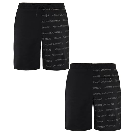 Armani Exchange para hombres cortos negros/grises - Image 3