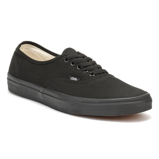 Vans Authentic Unisex True Black Canvas Skate Trainers - Image 2