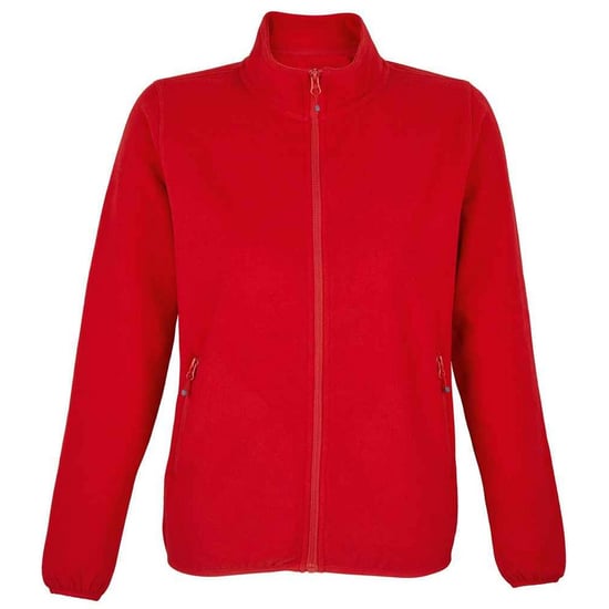 SOLS Womens/Ladies Factor Microfleece Recycled Fleece Jacket (Red) - Image 1