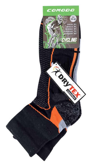 COMODO - Calcetines Ciclismo Neon Alta Visibilidad para Bicicleta | Hombre y Mujer | Calcetines Tobilleros Luminosos para Verano - Image 2