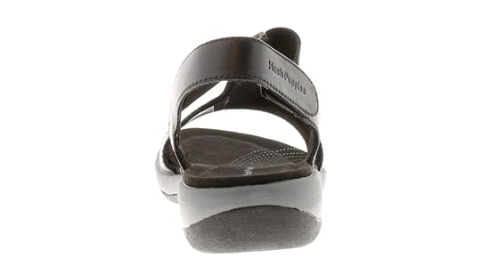 Ladies Leather Summer Sandal Black - Image 4