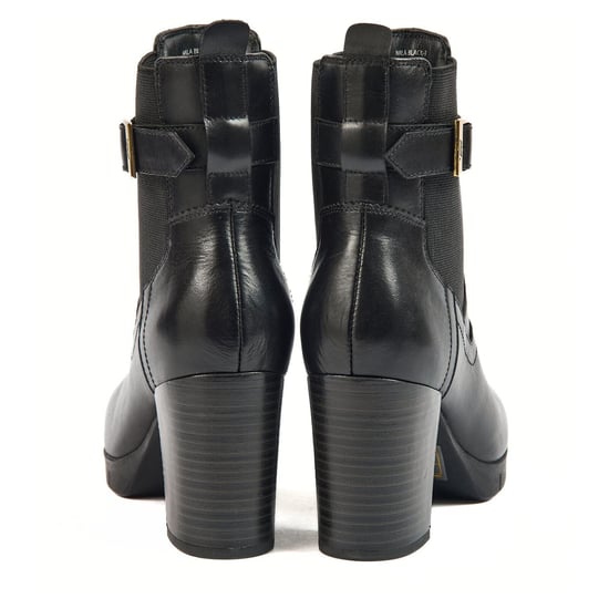 Pod Nala Leather/Textile Women's Black Boots - Image 2
