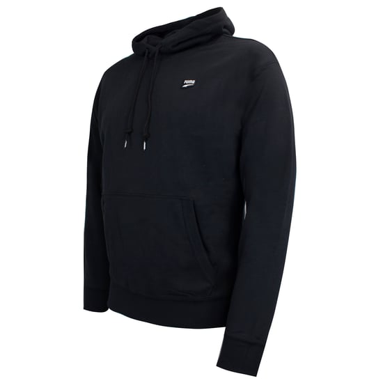 Puma Downtown Pull Over Hoody Black Mens Hooded Jumper 596002 01