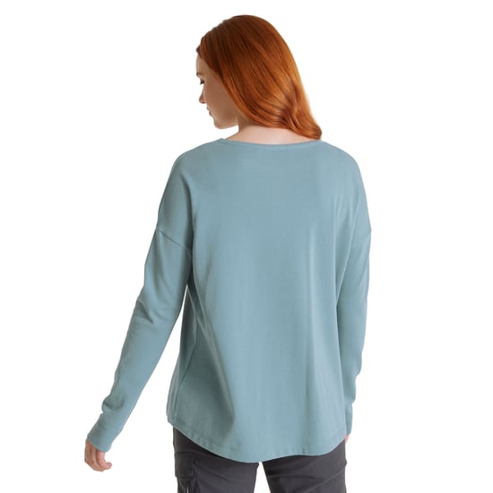 Craghoppers Womens/Ladies Forres Long-Sleeved T-Shirt (Stormy Sea Marl) - Image 2
