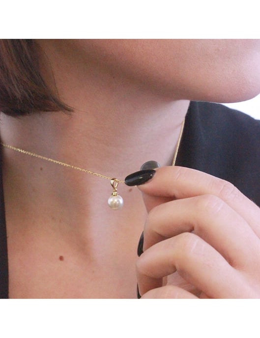 Colgantes de Perlas de Luna Llena - Oro y Cristal - Image 5