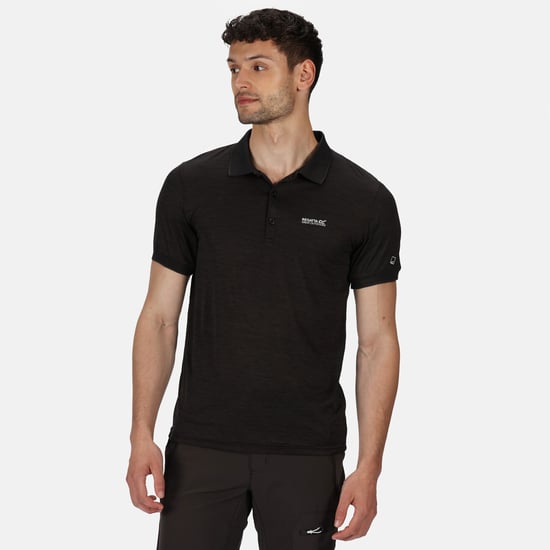Regatta Mens Remex II Polo Shirt (Black)
