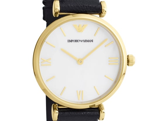 Emporio Armani AR1910 GP Mother Of Pearl Dial Black Strap - Image 2