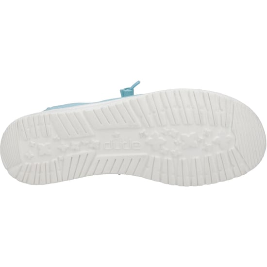 HEYDUDE Wendy Canvas 100% Cotton Women's Turquoise Loafers - Image 3