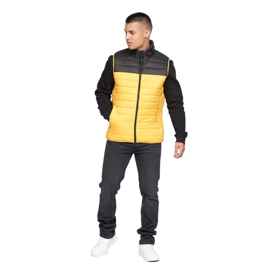 Crosshatch Mens Presnell High-Neck Gilet (Yellow) - Image 4