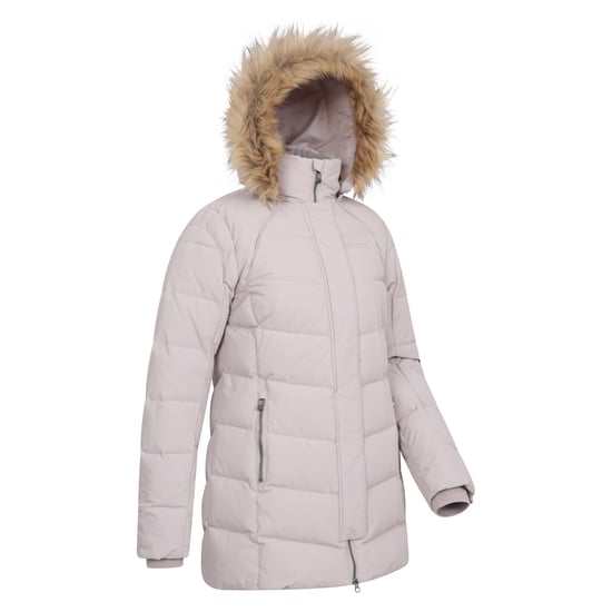 Mountain Warehouse Womens/Ladies Isla II Long Down Jacket (Light Beige) - Image 4