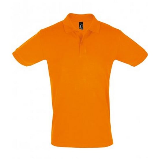 SOLS Mens Perfect Pique Short Sleeve Polo Shirt (Orange) - Image 1