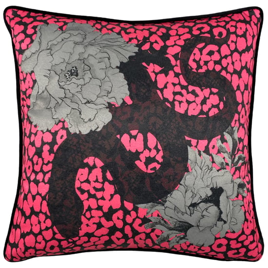 Cojín con estampado de animal serpentino - Image 1