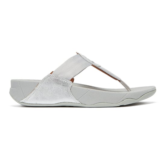 Fitflop Walkstar Toe Post Womens Silver Sandals - Image 5
