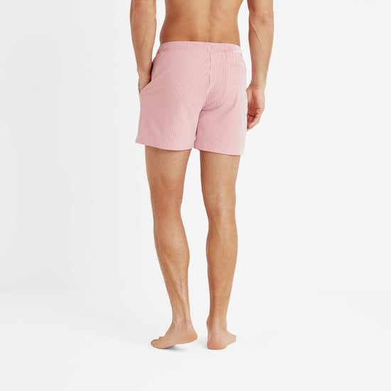Micah Mens Shorts Washed Red Stripe