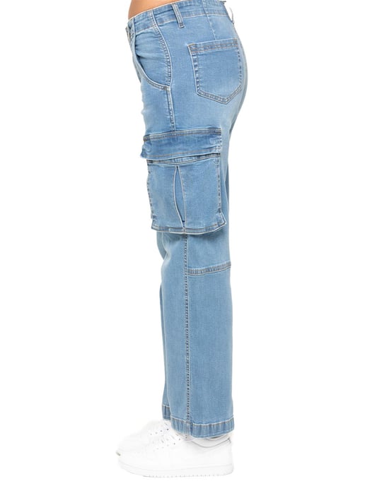 Enzo | Vaqueros cargo de pierna recta para mujer - Image 2