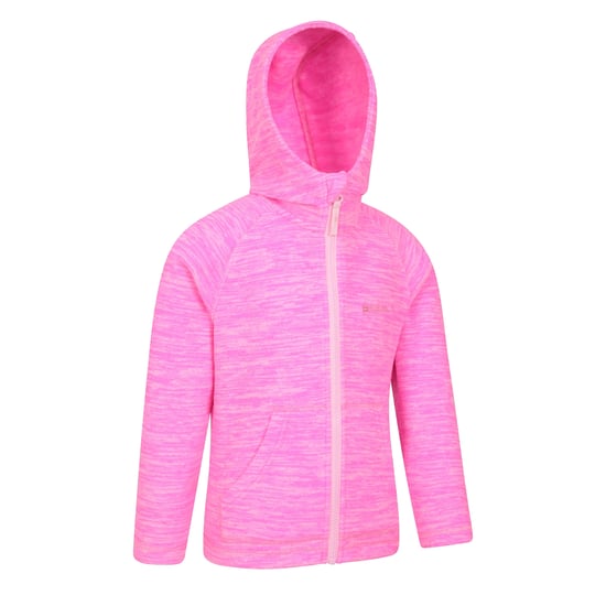 Mountain Warehouse Childrens/Kids Snowdonia II Full Zip Hoodie (Bright Pink) - Image 3