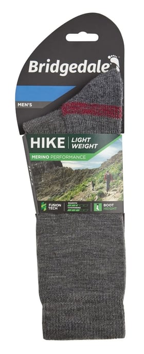 Bridgedale - Calcetines de Merino ligeros para hombre - Gris / Brezo - Image 2