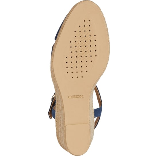 Geox D Gelsa Low C Leather Women's Navy Sandals - Image 3