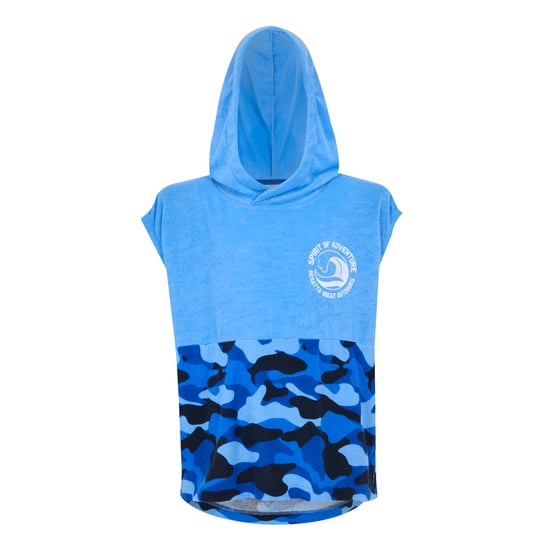 Regatta Childrens/Kids II Camo Hooded Towel (Elysium Blue) - Image 1