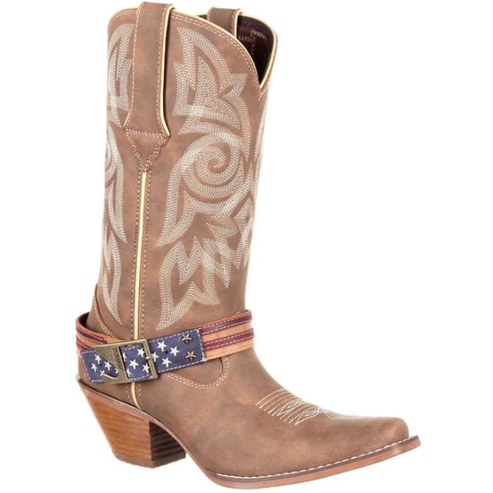 Durango Crush Flag Leather Men's Brown/Khaki Boots - Image 1