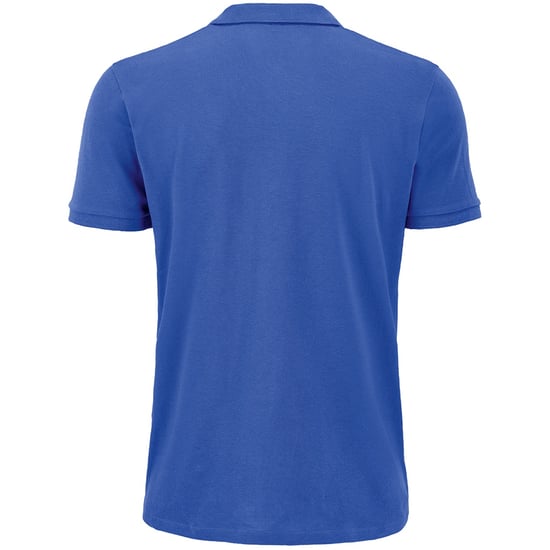 SOLS Mens Planet Pique Organic Polo Shirt (Royal Blue) - Image 2