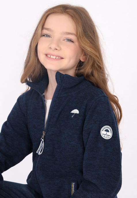 Schmuddelwedda fleece jacket marine melange - Image 5