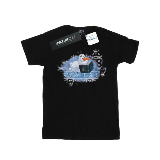 Disney Mens Frozen 2 Olaf Snow It All T-Shirt (Black)