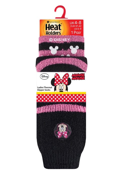 Calentadores - Calcetines gruesos, suaves, antideslizantes, para interior, de Eeyore - Minnie Mouse - Image 2