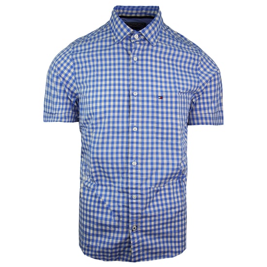 Camisa Tommy Hilfiger Gingham Hombre Azul - Image 1