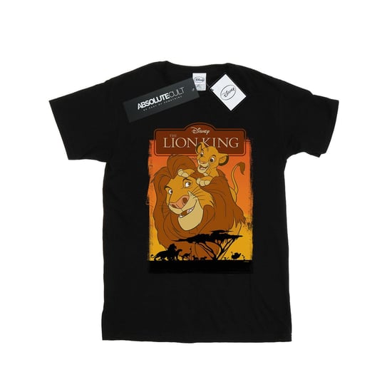 Disney Mens The Lion King Simba And Mufasa T-Shirt (Black)
