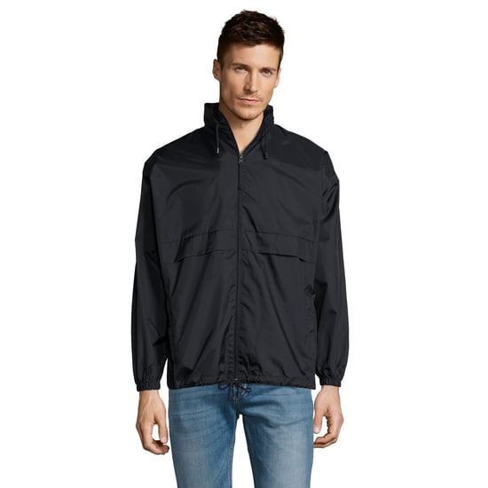SOLS Unisex Surf Windbreaker Lightweight Jacket (Navy) - Image 4