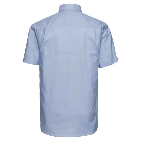 Russell Collection Mens Classic Oxford Short-Sleeved Shirt (Oxford Blue) - Image 2