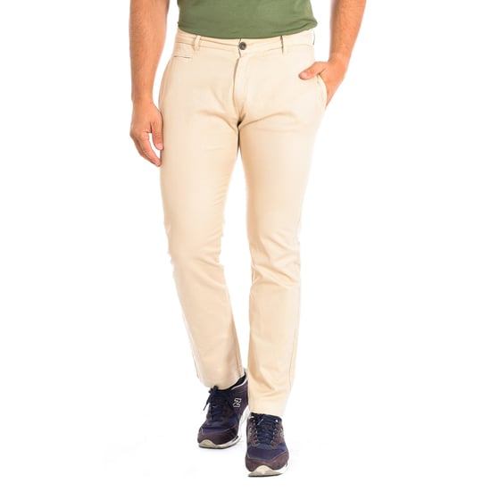 Long trousers with straight cut and hems TMT014-TL121 for men