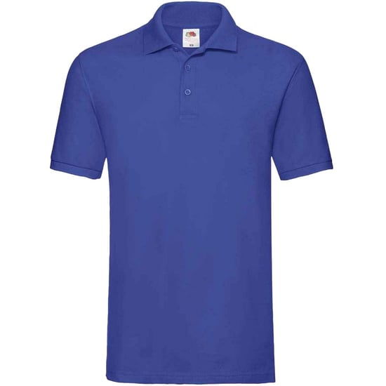 Fruit of the Loom Mens Premium Cotton Pique Polo Shirt (Royal Blue) - Image 1