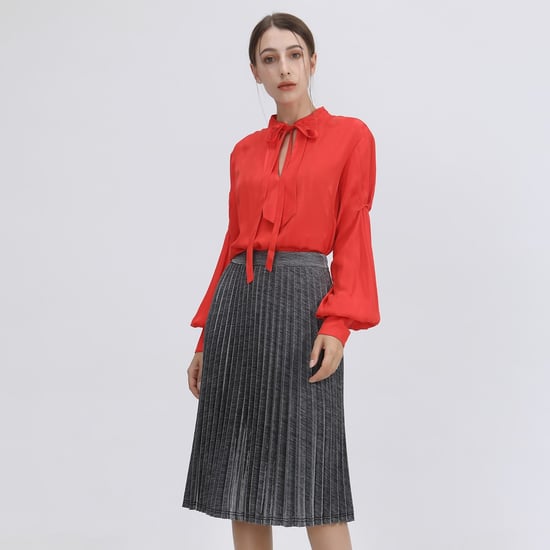 Shimmering skirt with sunpleats - Image 4