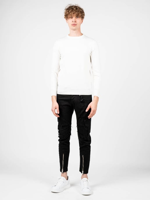 Xagon Man Suéter C-neck del hombre cremoso - Image 2