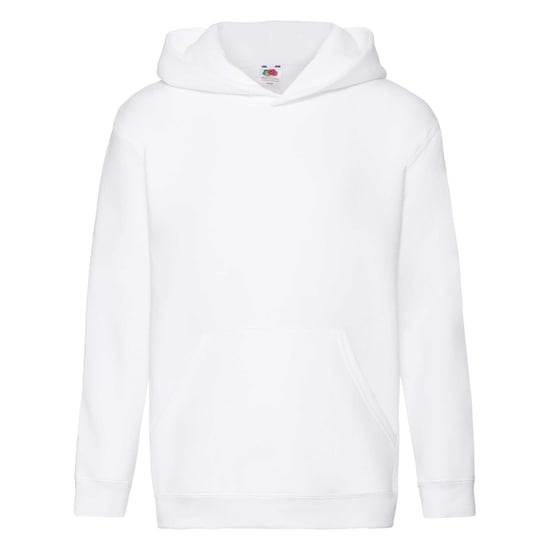 Fruit Of The Loom Kids Unisex Premium 70/30 Hooded Sweatshirt / Hoodie (White) - Image 1