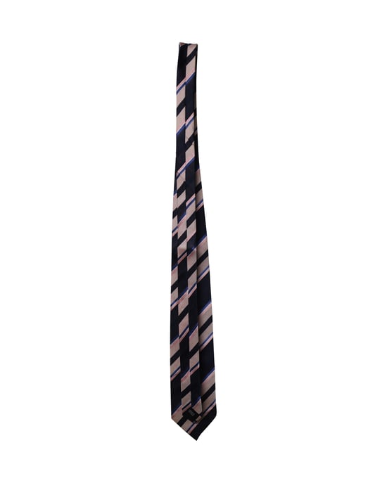 Balmain Striped Tie in Multicolor Silk - Image 4