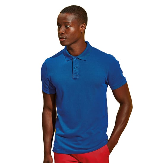 Asquith & Fox Mens Infinity Stretch Polo Shirt (Bright Royal Blue) - Image 2