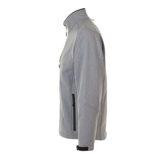 SOLS Mens Relax Soft Shell Jacket (Breathable, Windproof And Water Resistant) (Grey Marl) - Image 3