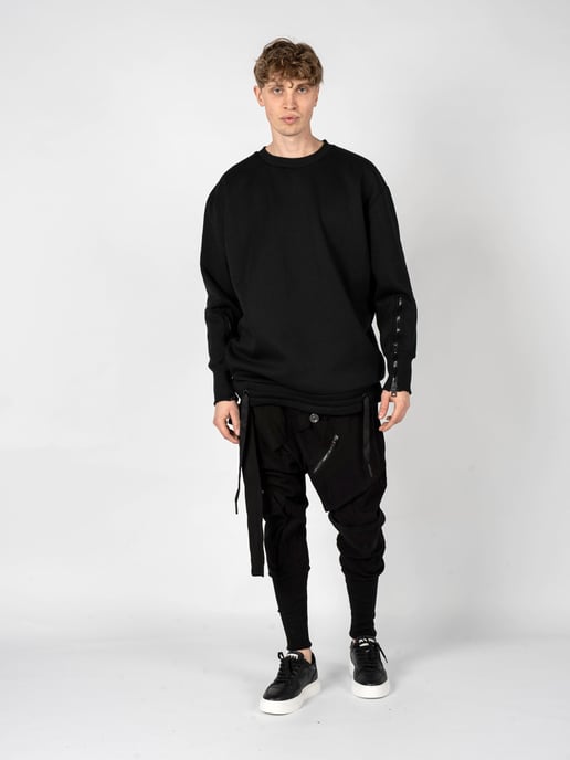 Sudadera La Haine Inside Us LM030 Hombre Negro - Image 1