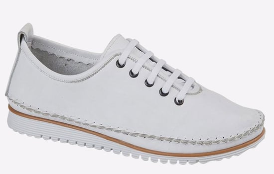 Mod Comfys Nevaeh Flexi Lace Leather Womens Shoes