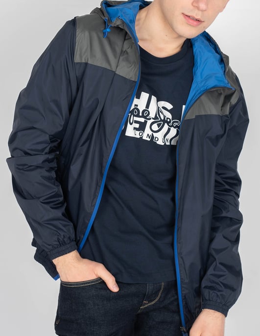 Invicta Chaqueta del hombre Gris, azul oscuro - Image 5
