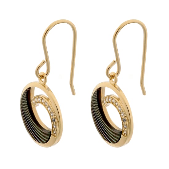 Orphelia 'Amelia' Women's 925 Sterling Silver Drop Earrings - Gold zo-7371 - Image 3