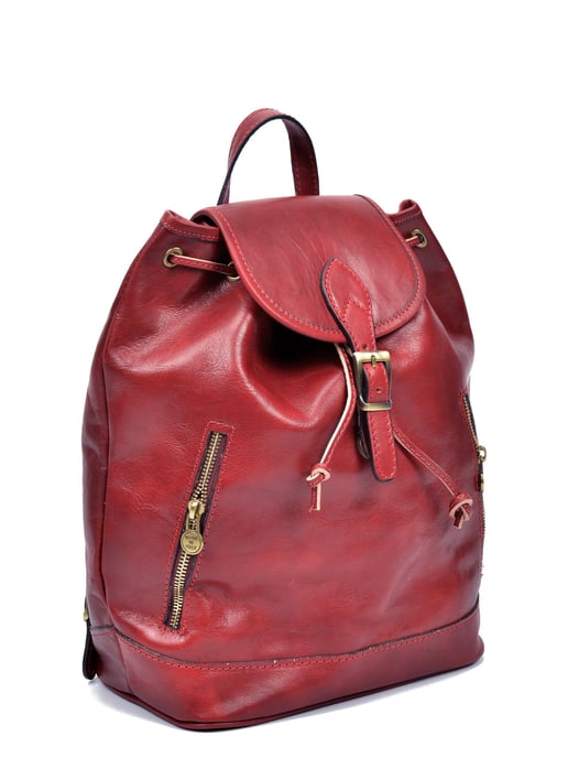 Anna Luchini SS22 AL 3053 Red Leather Bag - Image 4