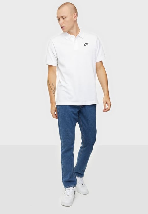 Polo blanco para hombre Nike Sportswear Club - Image 4