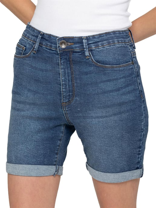 Enzo | Womens Skinny Denim Shorts