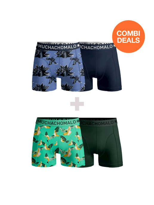 Muchachomalo - 2-pack + 2-pack Boxershorts Men - Combi deal